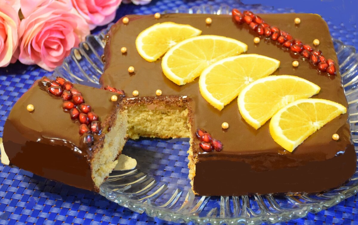 Волшебный пирог с пряным апельсином