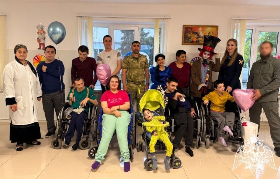 В Ингушетии росгвардейцы поздравили воспитанников социального учерждения с Днем защиты детей