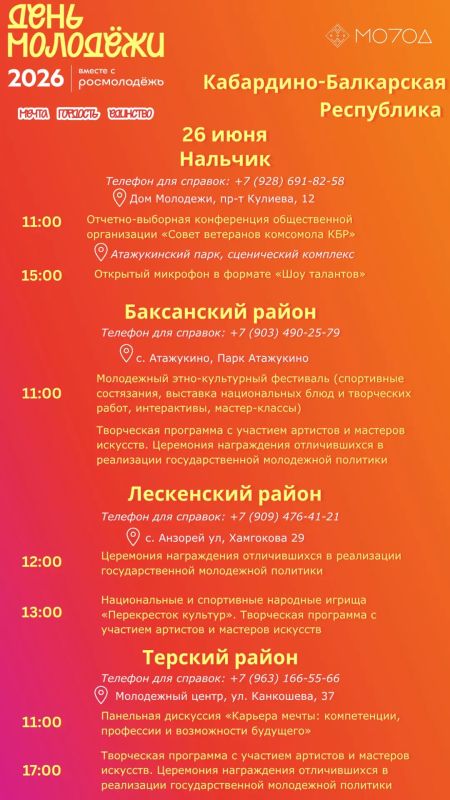 На носу главный молодежный праздник страны На носу главный молодежный праздник страны