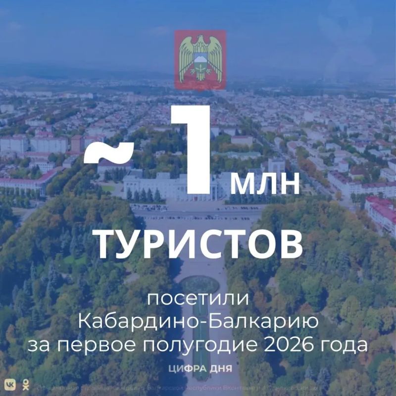 За первые шесть месяцев текущего года Кабардино-Балкарию посетили около миллиона туристов