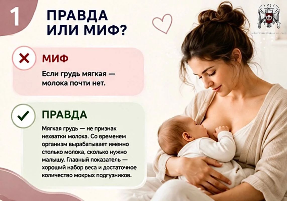 Развеиваем мифы и рассказываем правду о грудном вскармливании