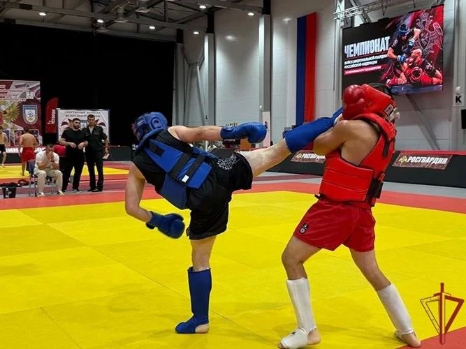 В Кабардино-Балкарии на базе спортивного комплекса «Вымпел» завершился чемпионат войск национальной гвардии Российской Федерации по комплексному единоборству, посвящённый 215-летию войск правопорядка и 10-летию образования... В Кабардино-Балкарии на базе спортивного комплекса «Вымпел» завершился чемпионат войск национальной гвардии Российской Федерации по комплексному единоборству, посвящённый 215-летию войск правопорядка и 10-летию образования...