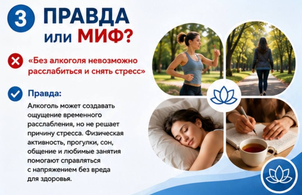 Развеиваем мифы и рассказываем о пользе отказа от алкоголя Развеиваем мифы и рассказываем о пользе отказа от алкоголя