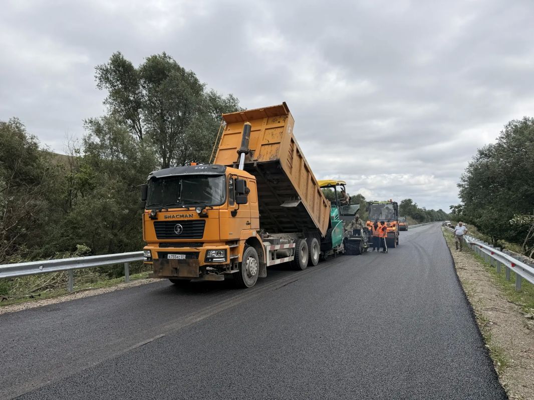 В рамках национального проекта «Инфраструктура для жизни» завершают основные этапы ремонта автомобильной дороги Малка — Ингушли В рамках национального проекта «Инфраструктура для жизни» завершают основные этапы ремонта автомобильной дороги Малка — Ингушли