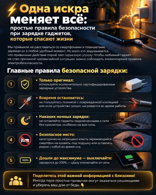 Одна искра меняет всё: простые правила безопасности при зарядке гаджетов, которые спасают жизни
