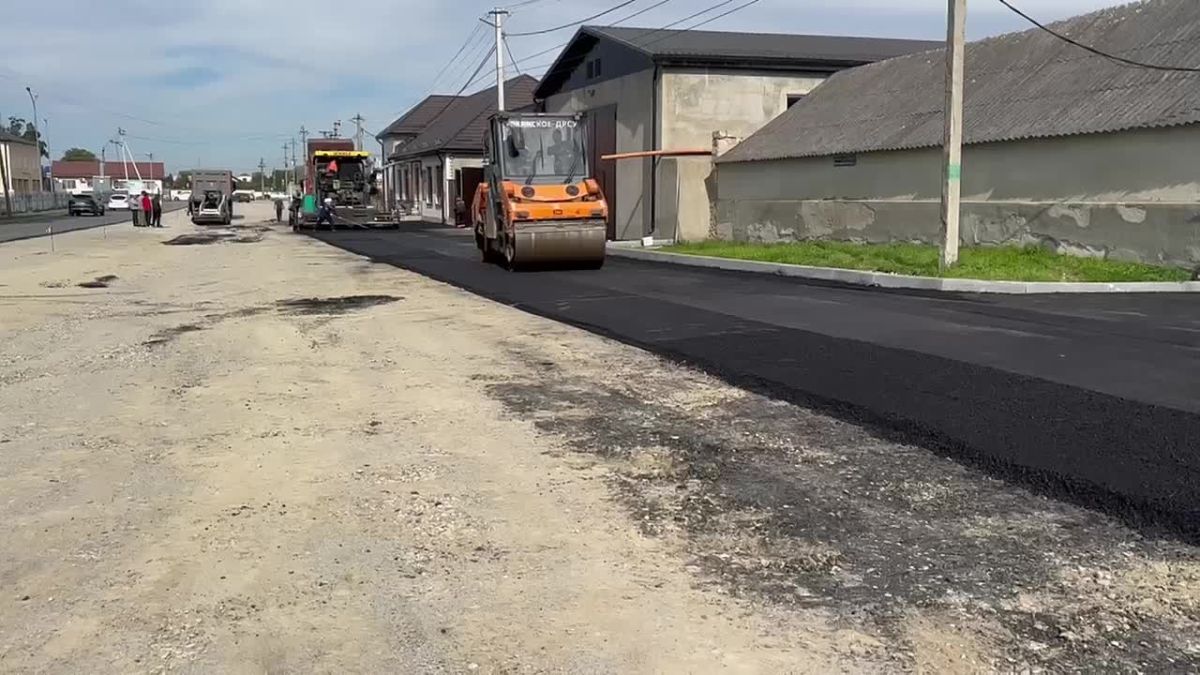 В н.п. Шалушка ведутся работы по капитальному ремонту дорожного покрытия на улицах Береговая и Герговых